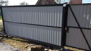 Купить сваи для ворот в Сосновый Бор. Заказать ворота на сваях под ключ от 21916 руб
